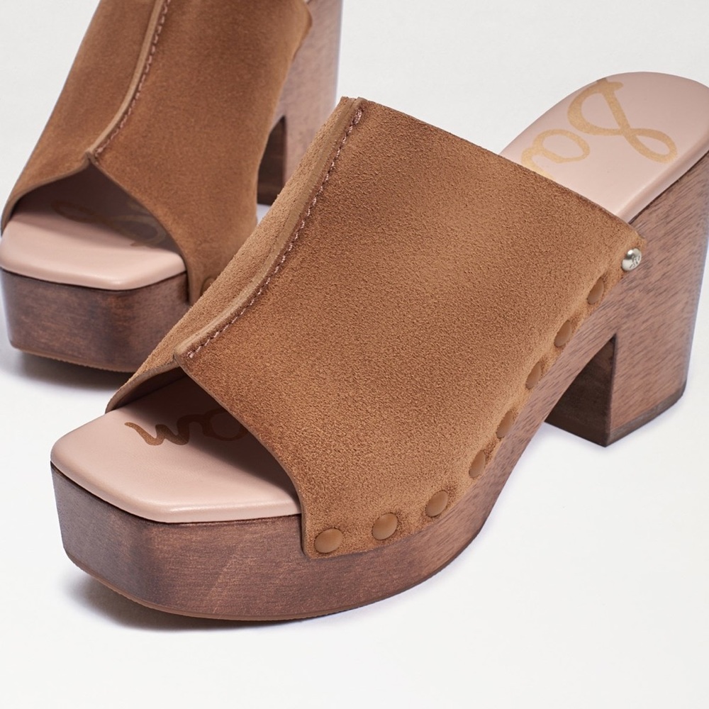 New Sam Edelman JOSSELYN MULE Whiskey Suede size 10